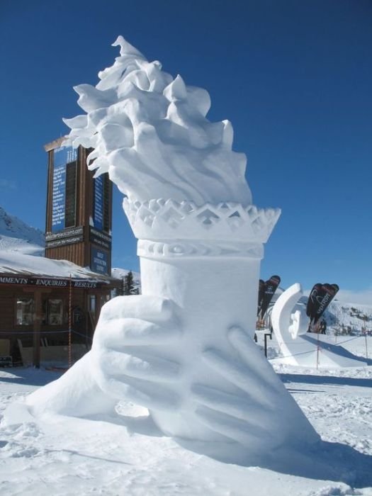 snow sculpture