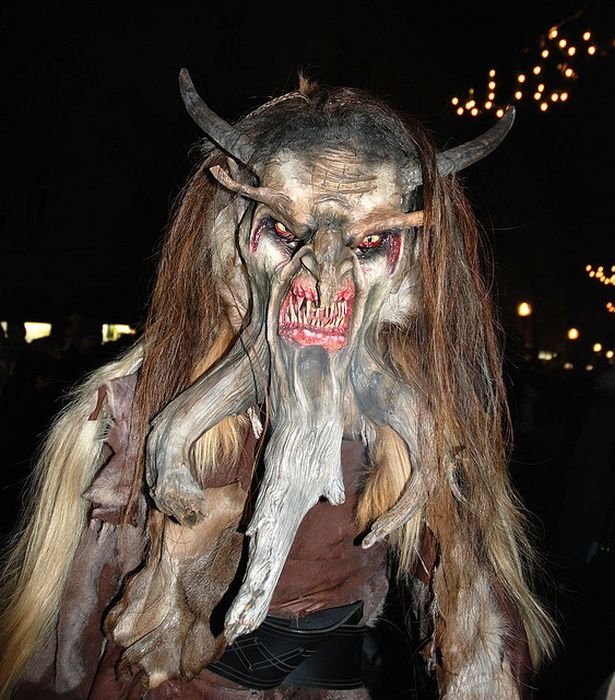 Krampus, evil companion of St. Nicholas