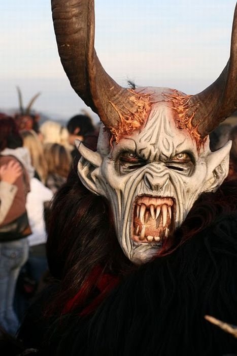 Krampus, evil companion of St. Nicholas