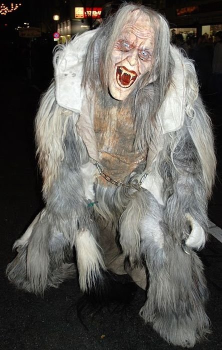 Krampus, evil companion of St. Nicholas