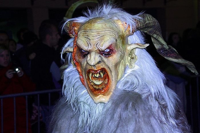 Krampus, evil companion of St. Nicholas