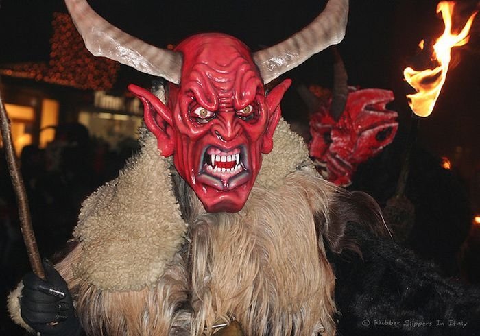 Krampus, evil companion of St. Nicholas