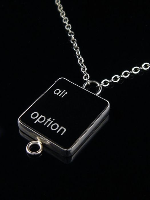 jewelry with keyboard keys