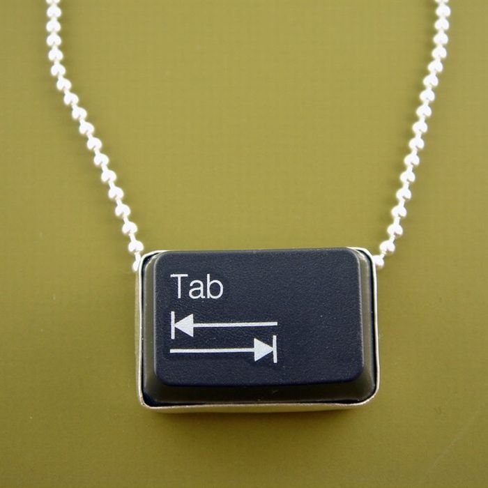 jewelry with keyboard keys