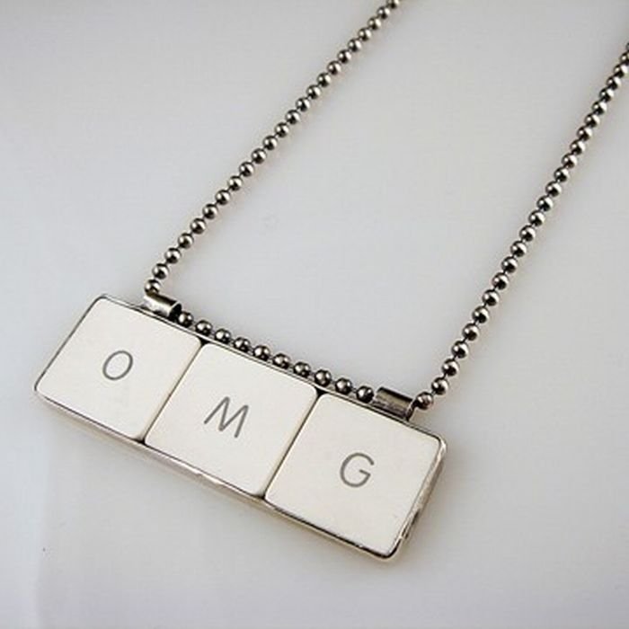 jewelry with keyboard keys