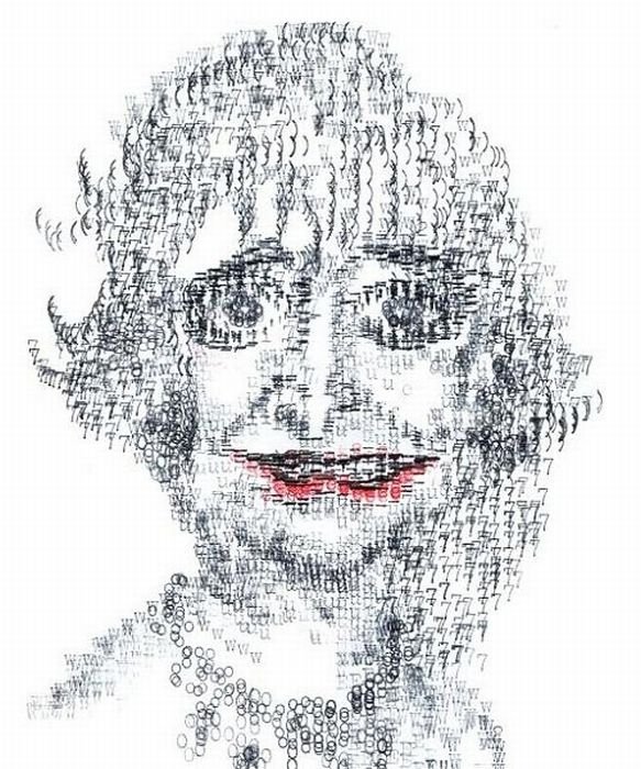 Typewriter art by Keira Rathbone