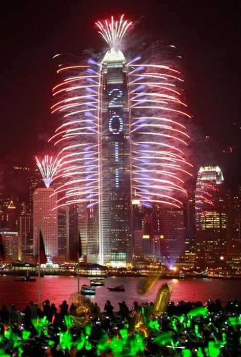 new year 2011 fireworks around the world