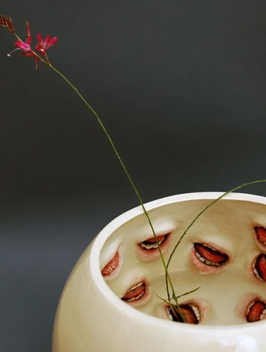 Creepy tableware by Ronit Baranga