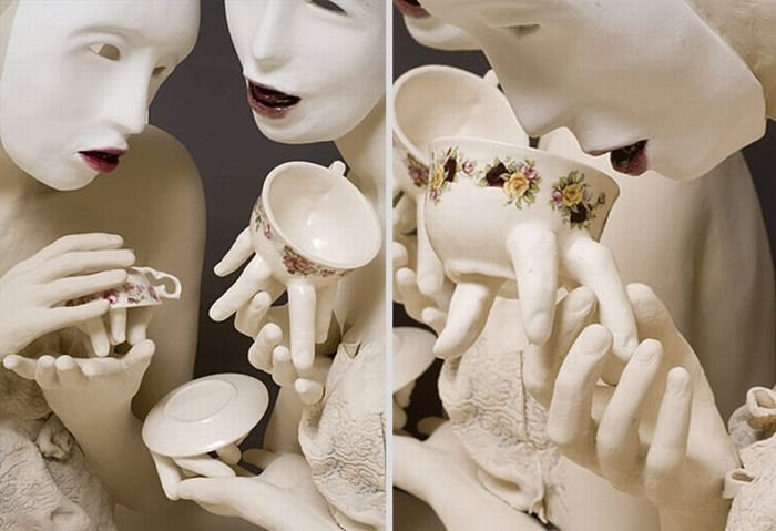 Creepy tableware by Ronit Baranga