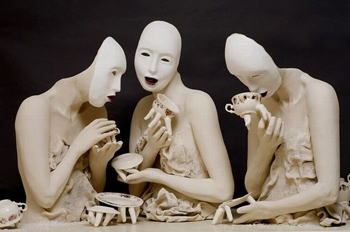 Creepy tableware by Ronit Baranga