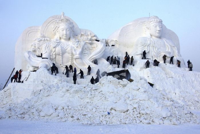 Harbin International Ice and Snow Sculpture Festival 2011, Heilongjiang province, China