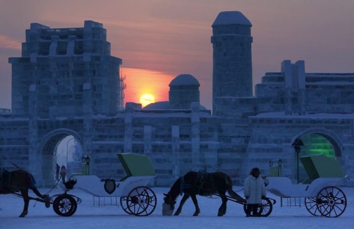 Harbin International Ice and Snow Sculpture Festival 2011, Heilongjiang province, China