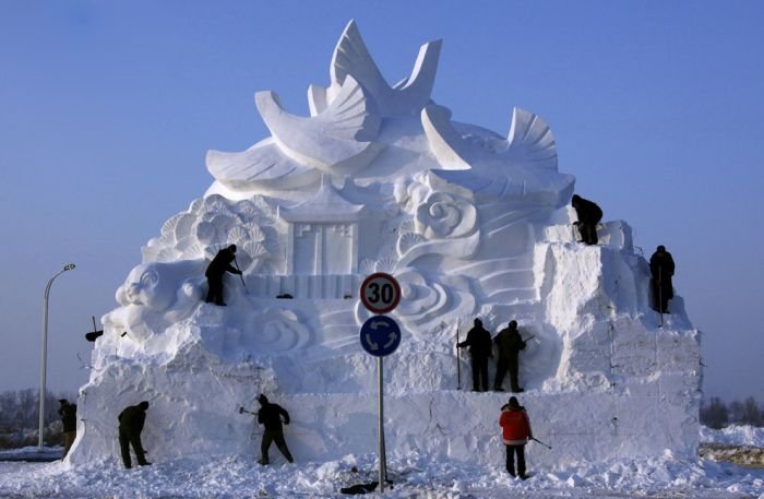 Harbin International Ice and Snow Sculpture Festival 2011, Heilongjiang province, China