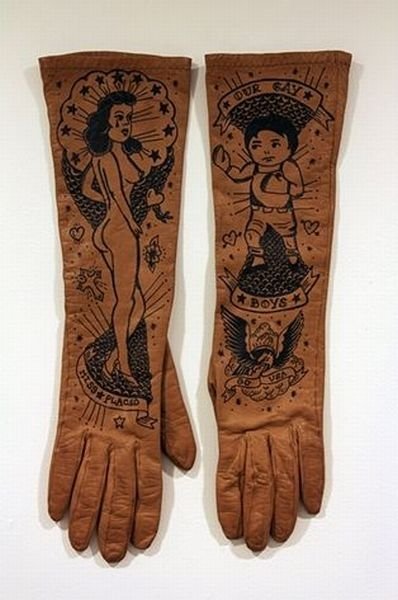 The Tattooed gloves by Ellen Greene