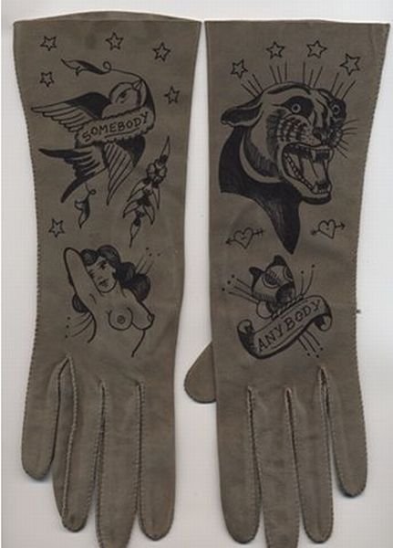 The Tattooed gloves by Ellen Greene