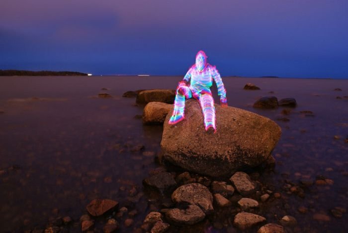 Light paintings by Janne Parviainen