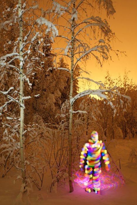 Light paintings by Janne Parviainen