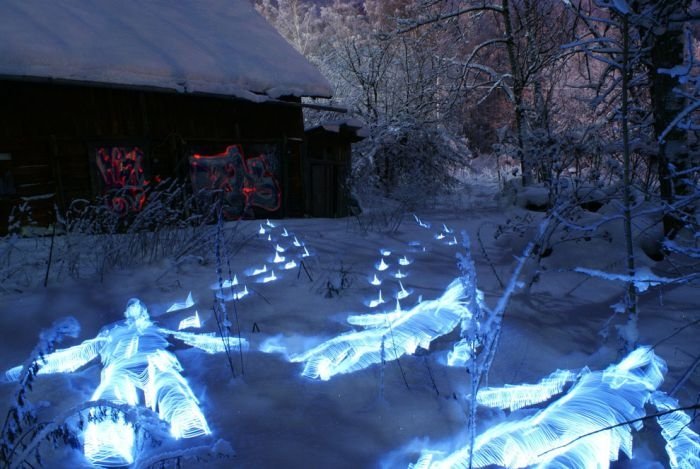 Light paintings by Janne Parviainen