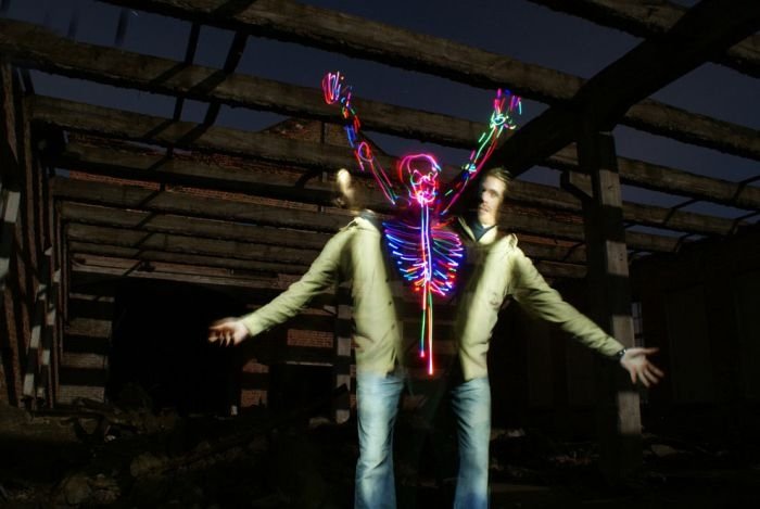 Light paintings by Janne Parviainen