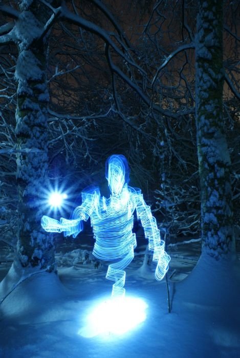 Light paintings by Janne Parviainen