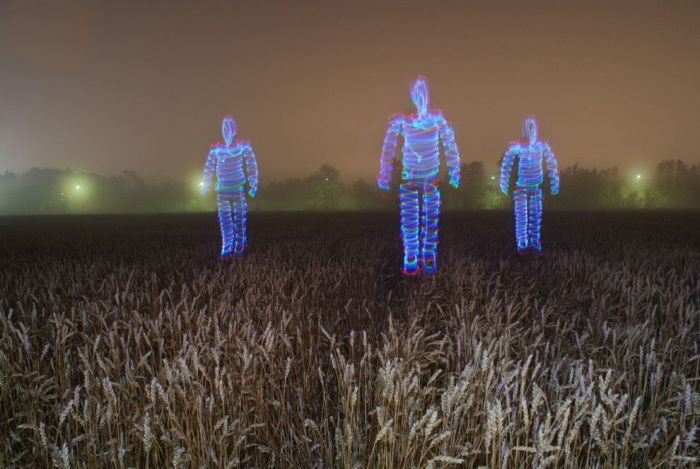 Light paintings by Janne Parviainen