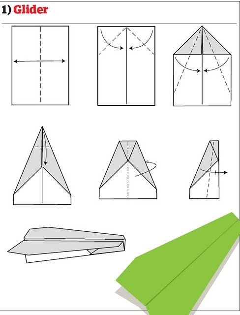 paper aeroplane toy build guide