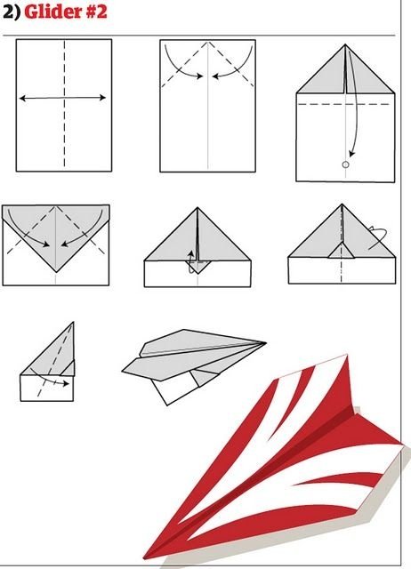 paper aeroplane toy build guide