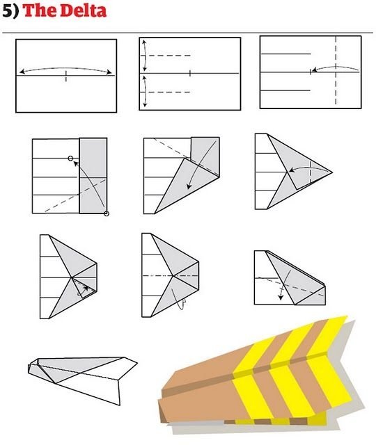 paper aeroplane toy build guide