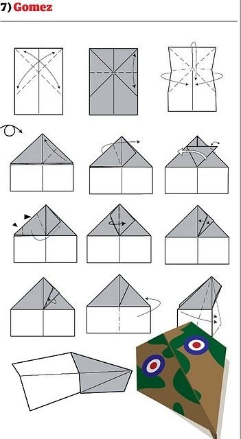 paper aeroplane toy build guide