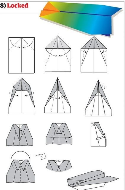 paper aeroplane toy build guide