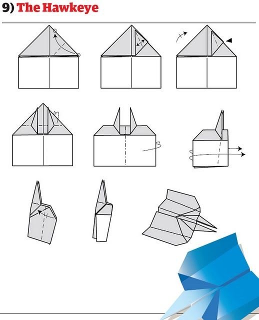 paper aeroplane toy build guide