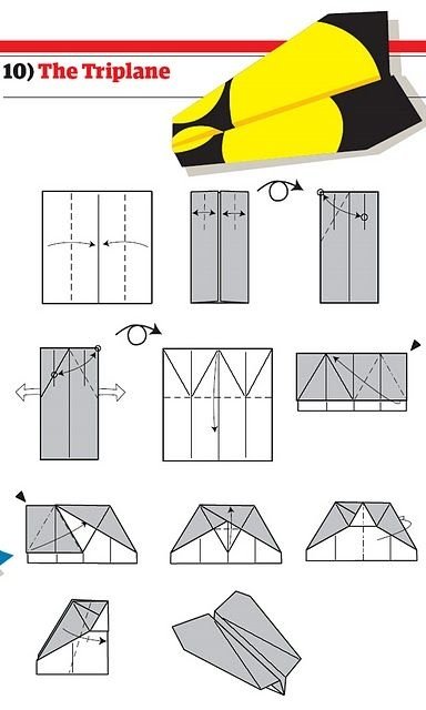 paper aeroplane toy build guide