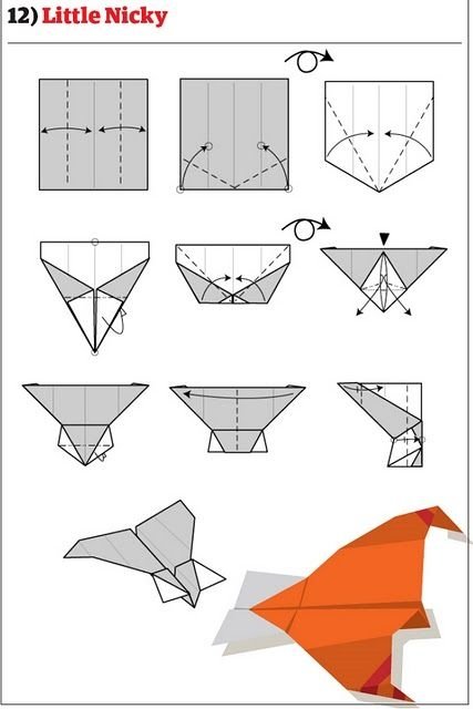 paper aeroplane toy build guide