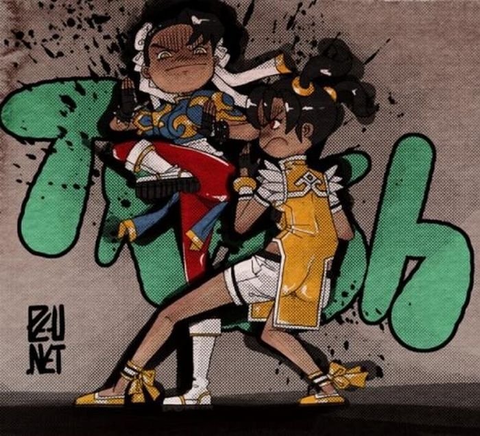 street fighter graffiti