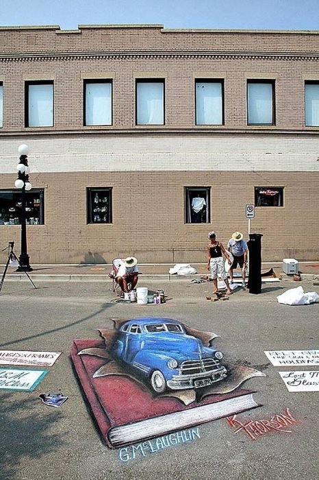3D street art