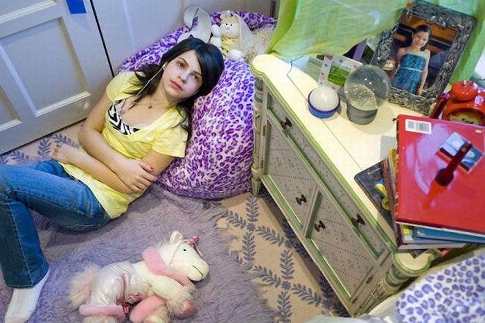 Girls and their rooms by Rania Matar