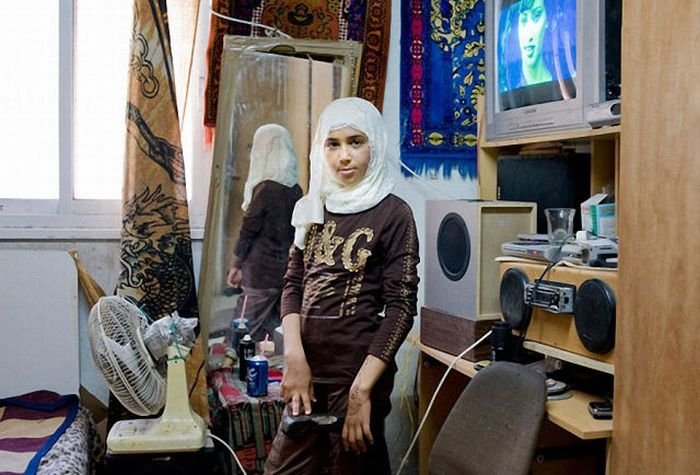 Girls and their rooms by Rania Matar