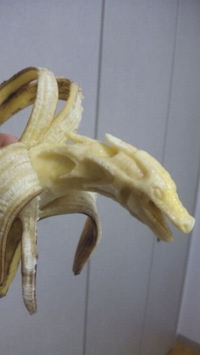 Banana art by Sue, Chinese artist