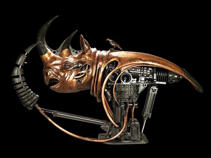 Steampunk sculpture by Pierre Matter