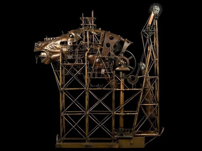 Steampunk sculpture by Pierre Matter