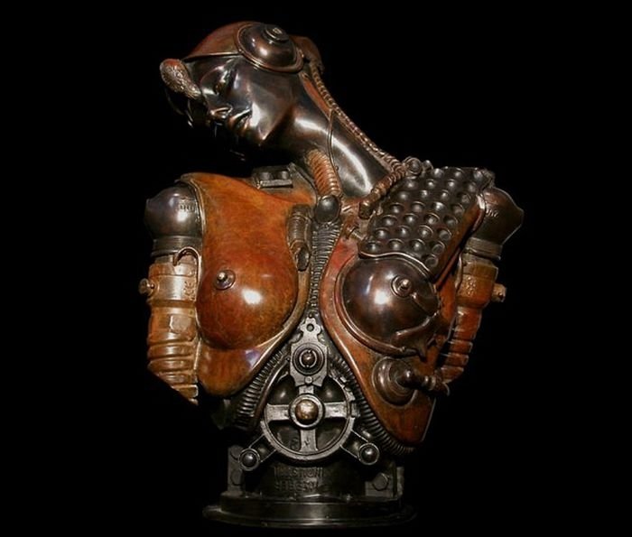 Steampunk sculpture by Pierre Matter