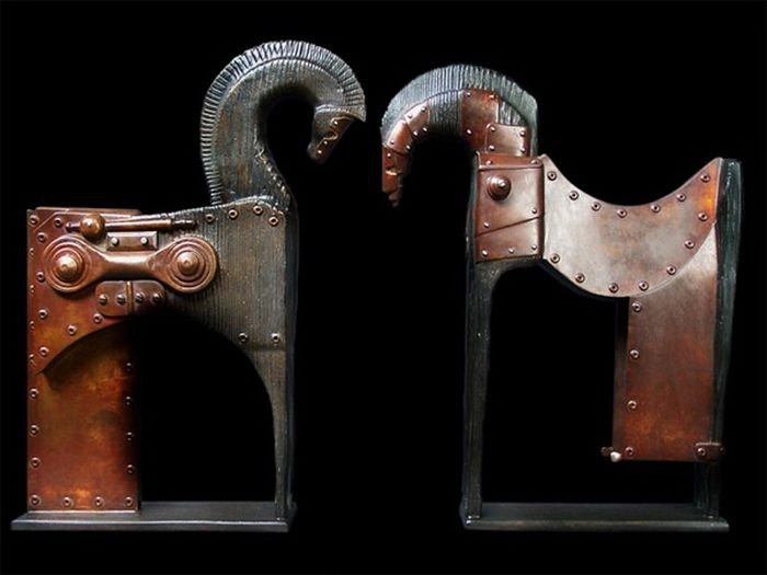 Steampunk sculpture by Pierre Matter