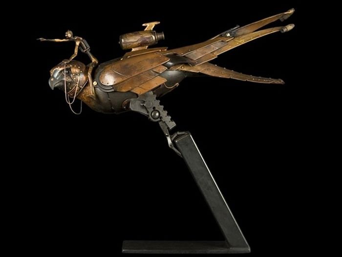 Steampunk sculpture by Pierre Matter