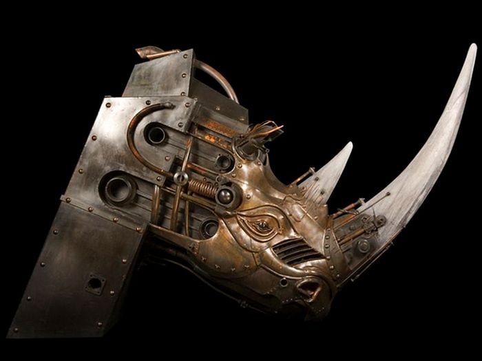 Steampunk sculpture by Pierre Matter