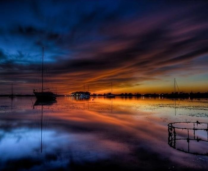 reflections in water