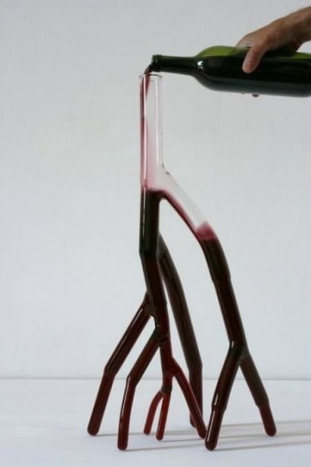 Unique wine bottle by Etienne Meneau