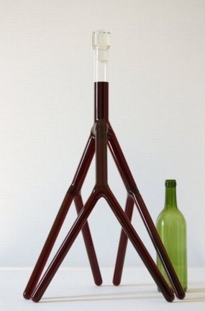 Unique wine bottle by Etienne Meneau