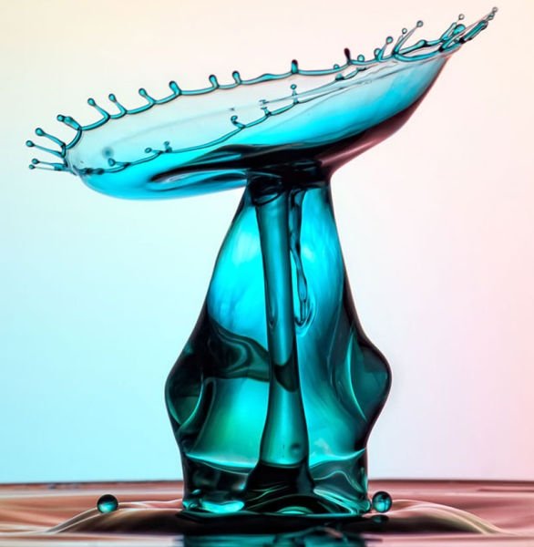 water drops high-speed photography