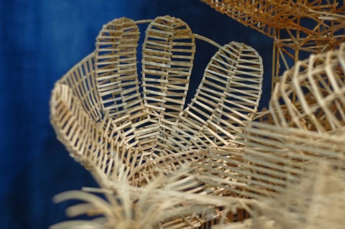 Rolling Through the Bay toothpick sculpture by Scott Weaver