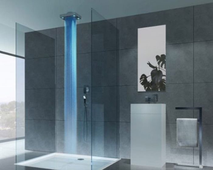 modern shower